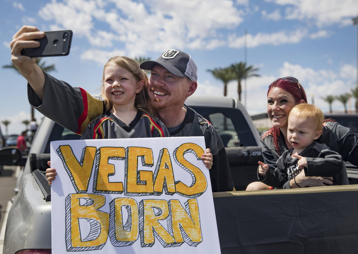 Robert Ogorchock takes a selfie with his daughter, Paisley Ogorchock, 4, his wife Nikki Ogorcho ...