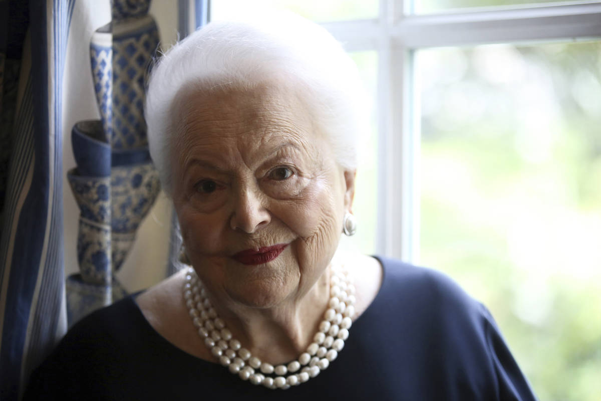 Actress Olivia de Havilland in Paris, June 18, 2016. De Havilland, an Oscar-winning actress, ha ...