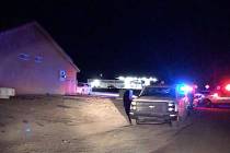 Nye County detectives are investigating a shooting during a reported home invasion on Marne Cou ...