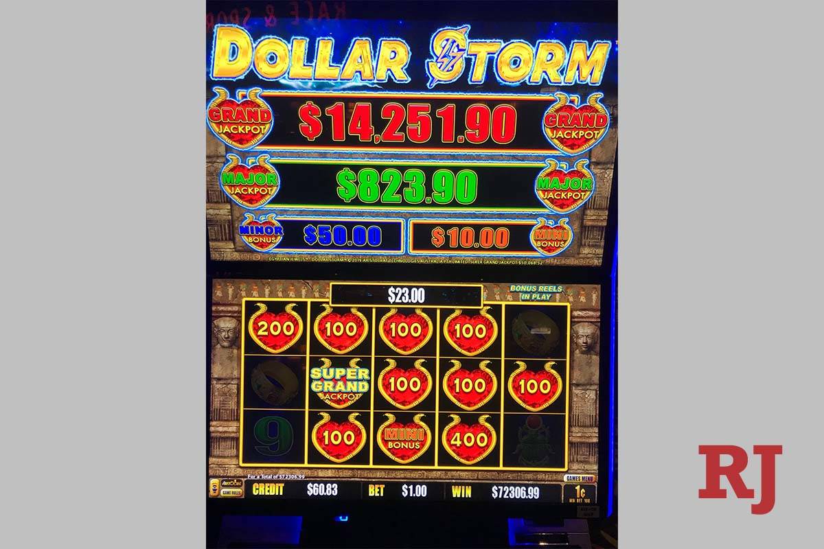 A Las Vegas resident hit a $70,000 jackpot at Aliante Casino on Thursday. (Boyd Gaming)