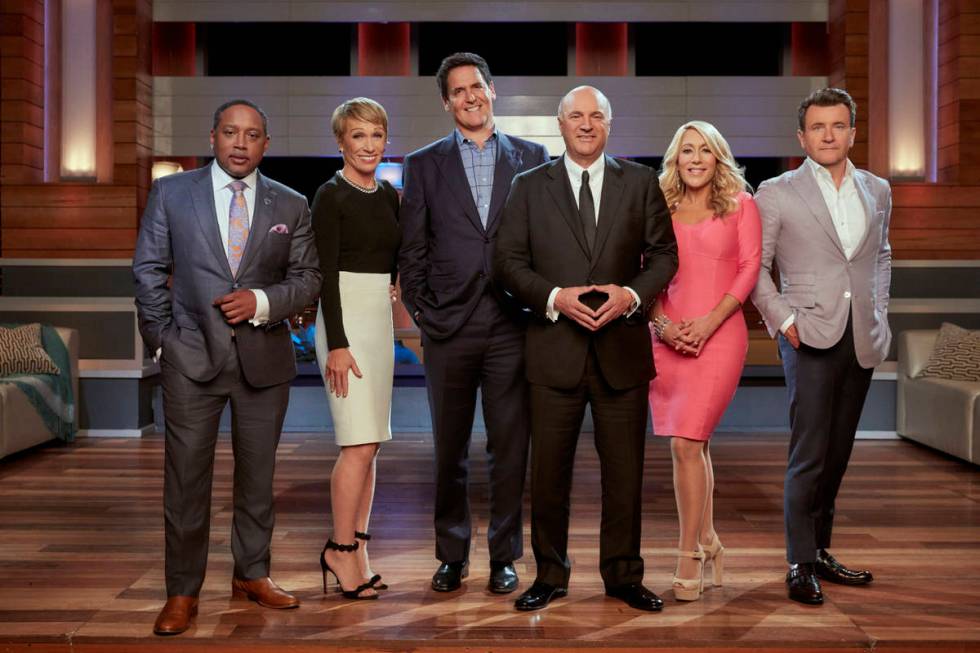 Daymond John, Barbara Corcoran, Mark Cuban, Kevin O'Leary, Lori Greiner and Robert Herjavec are ...