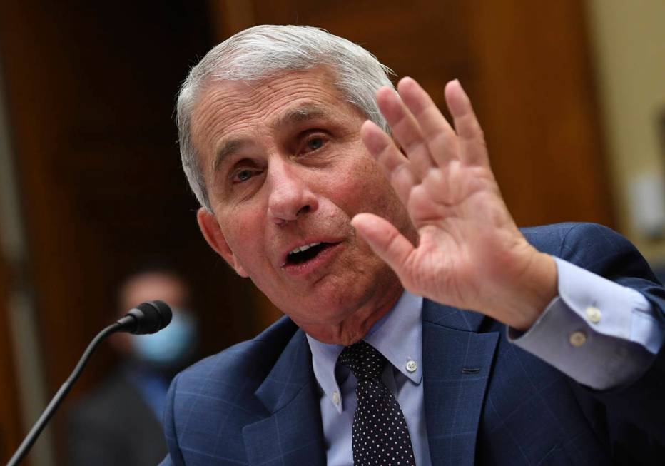 Dr. Anthony Fauci, director of the National Institute for Allergy and Infectious Diseases, test ...