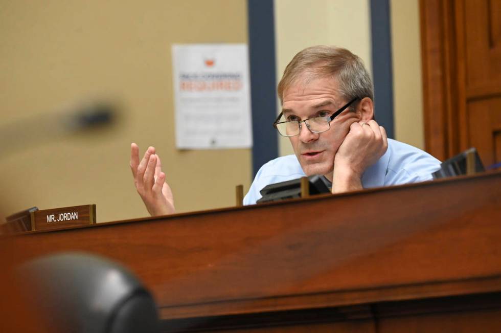 Rep. Jim Jordan, R-Ohio, speaks during a House Select Subcommittee hearing on the Coronavirus, ...