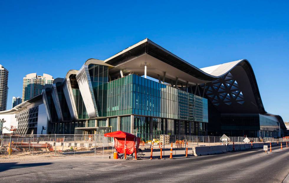 An exterior view of the Las Vegas Convention Center expansion in Las Vegas on Friday, July 31, ...