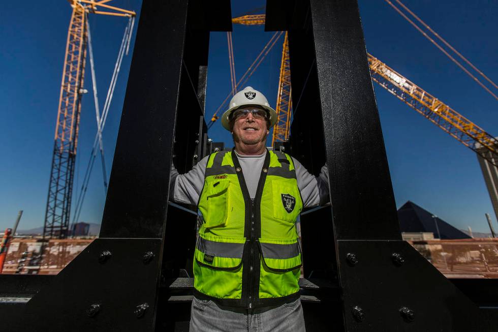 Raiders owner Mark Davis at Allegiant Stadium on Thursday, Dec. 19, 2019, in Las Vegas. (Benjam ...