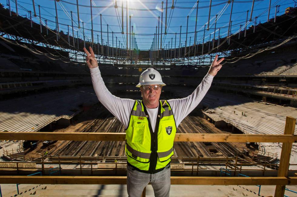 Raiders owner Mark Davis at Allegiant Stadium on Thursday, Dec. 19, 2019, in Las Vegas. (Benjam ...