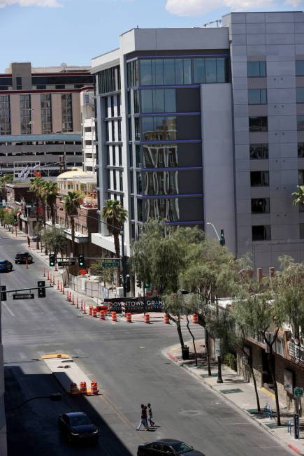 The Gallery Tower expansion at the Downtown Grand in Las Vegas Friday, July 31, 2020. The new t ...