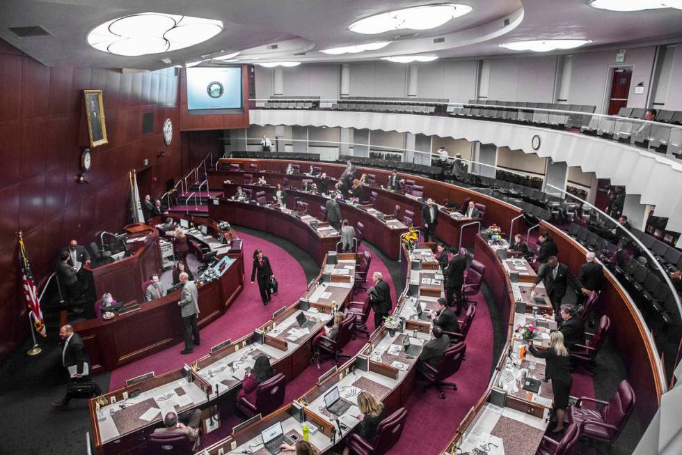 The Assembly chamber is seen Friday, July 31, 2020 during the first day of the 32nd Special Ses ...