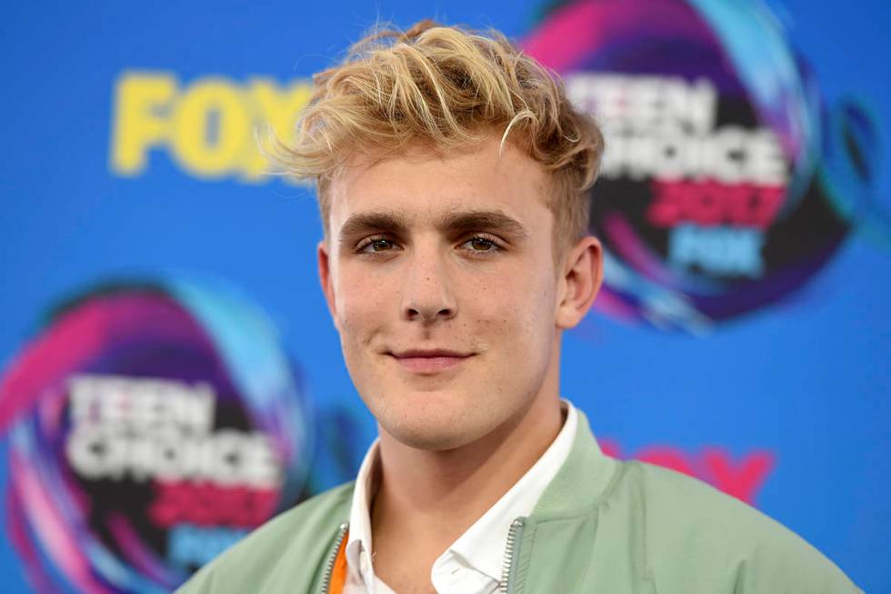 Internet personality Jake Paul arrives at the Teen Choice Awards in Los Angeles on Aug. 13, 201 ...