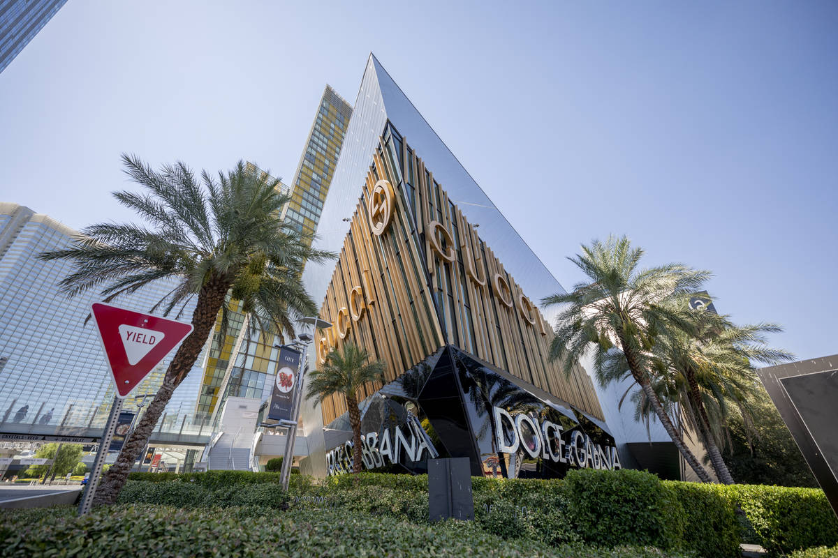 A view of Aria on the Strip, Thursday, Aug. 6, 2020, in Las Vegas. (Elizabeth Brumley/Las Vegas ...