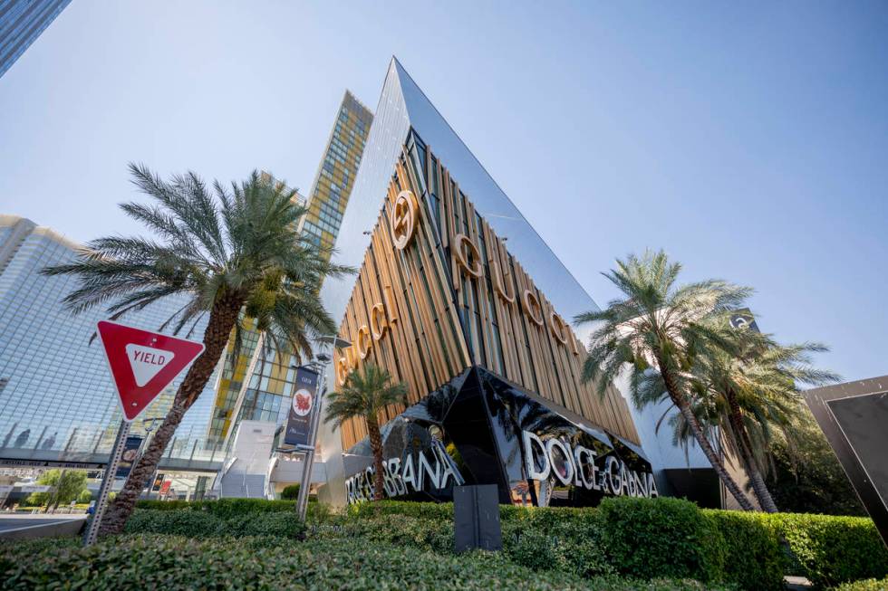 A view of Aria on the Strip, Thursday, Aug. 6, 2020, in Las Vegas. (Elizabeth Brumley/Las Vegas ...