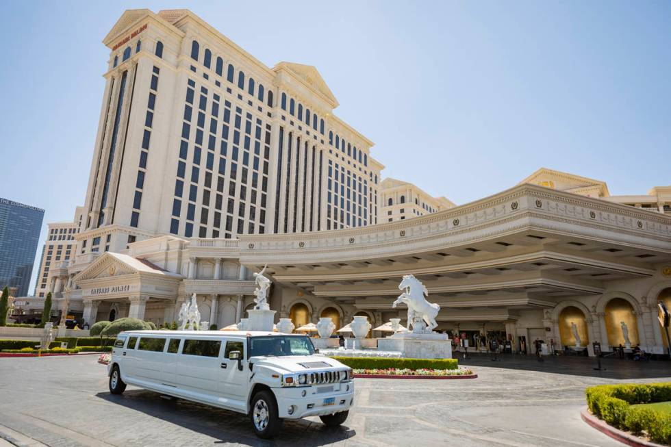 Caesars Palace hotel and casino is seen on the Las Vegas Strip, Thursday, Aug. 6, 2020, in Las ...