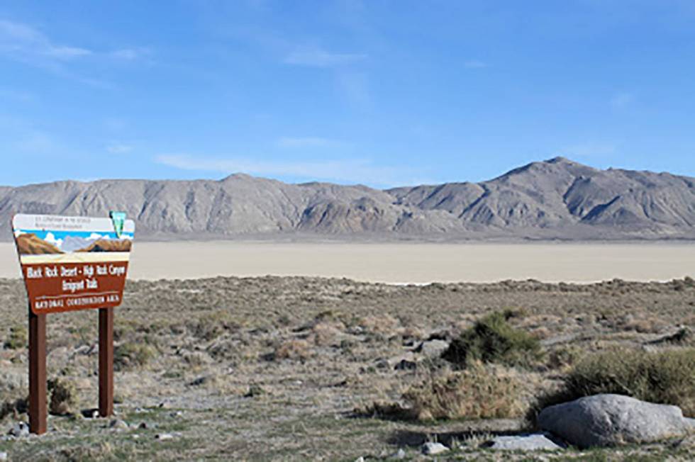 A view of the Black Rock-High Rock Emigrant Trails National Conservation Area in Northern Nevad ...