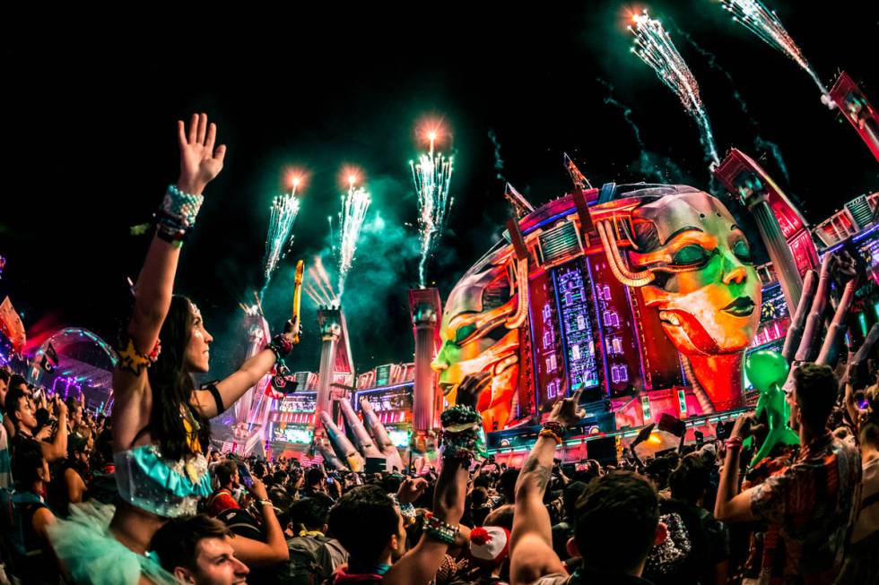 The Electric Daisy Carnival is expected to draw over 450,000 fans in 2021. (Christopher Pearce/ ...