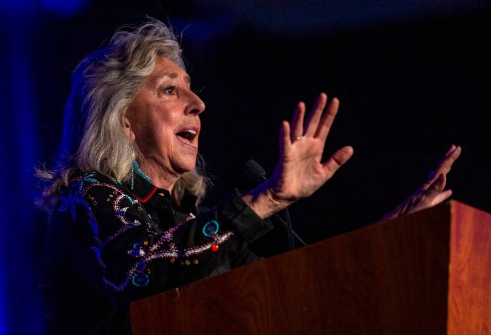 U.S. Rep. Dina Titus, D-Nev., speaks during the Clark County Democrats Kick Off to Caucus Gala ...