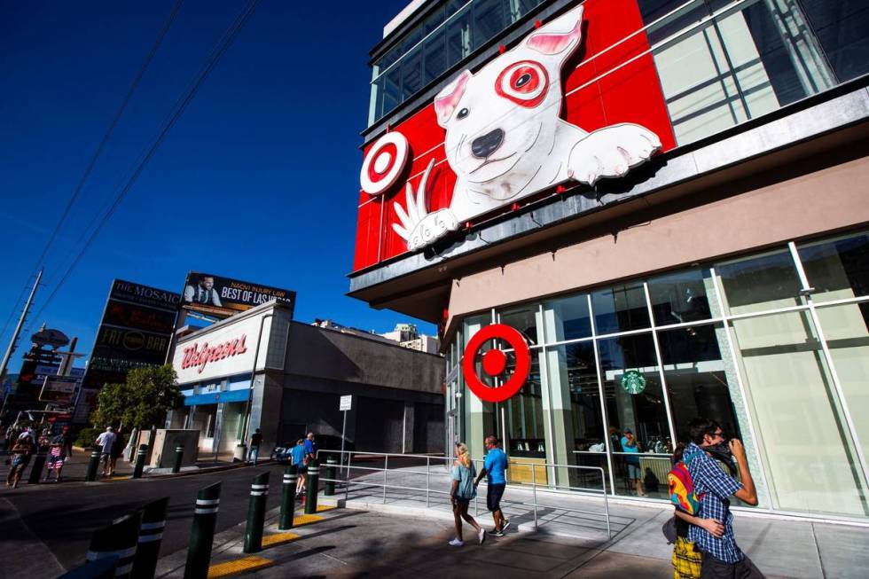 An exterior view of the newly opened Target on the Las Vegas Strip in Las Vegas on Wednesday, A ...