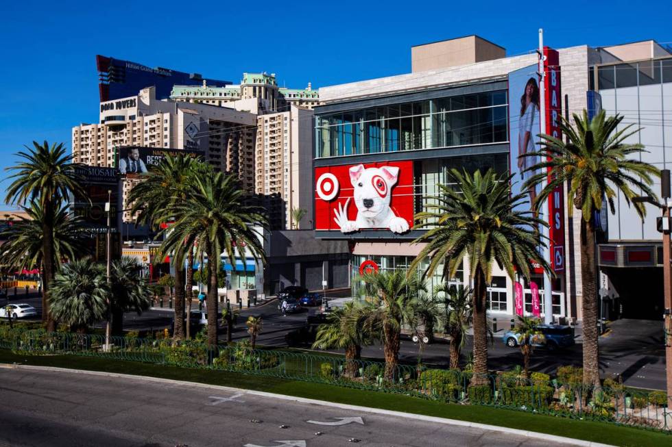 An exterior view of the newly opened Target on the Las Vegas Strip in Las Vegas on Wednesday, A ...