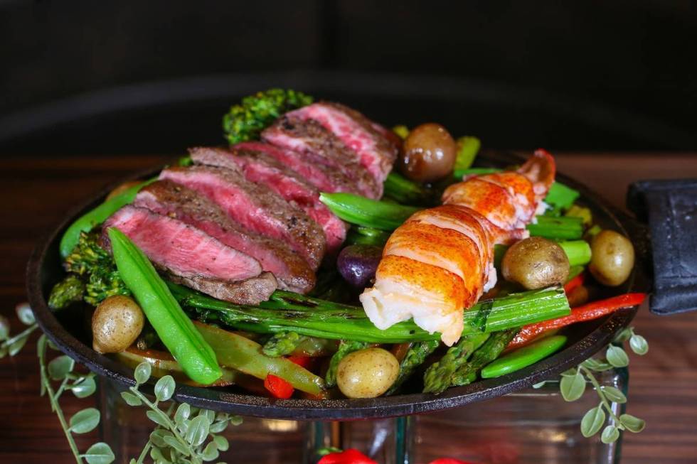 Surf and turf fajitas at El Dorado Cantina. (Edison Graff/Stardust Fallout Media)