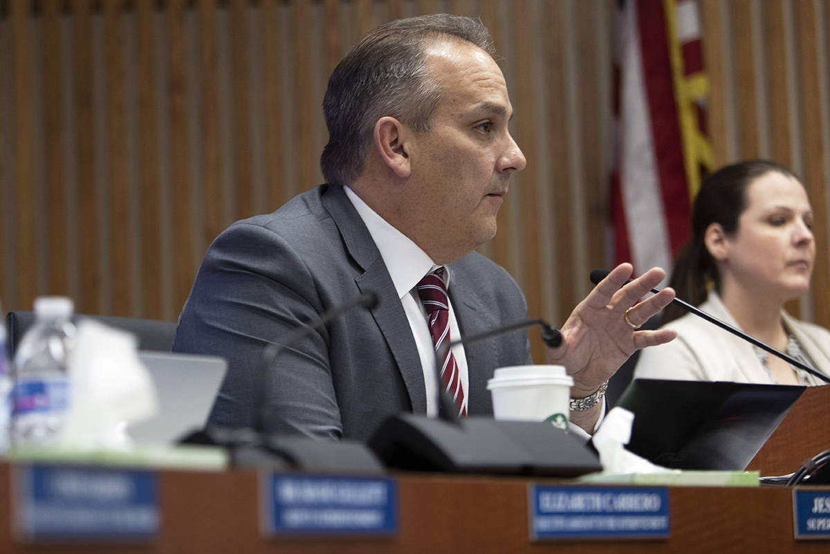 Clark County School District Superintendent Jesus Jara (Ellen Schmidt/Las Vegas Review-Journal ...