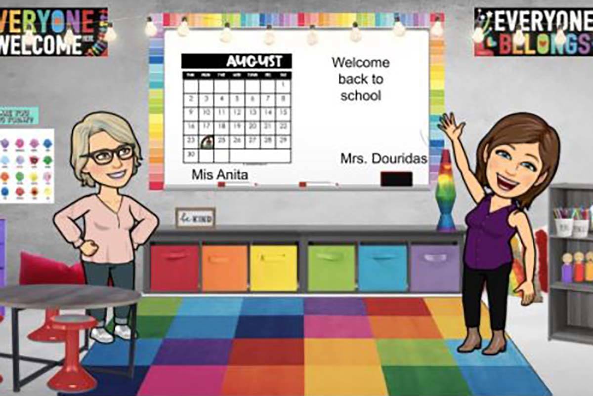 This screenshot shows a virtual classroom in Canvas, created by a teacher at Thompson Elementar ...