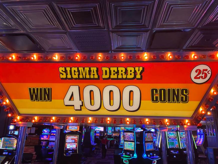 The D Las Vegas Sigma Derby automated betting game is shown on Wednesday, June 3, 2020. (John K ...