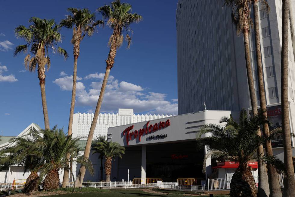 Tropicana hotel-casino in Las Vegas, Monday, July 27, 2020. (Erik Verduzco / Las Vegas Review-J ...