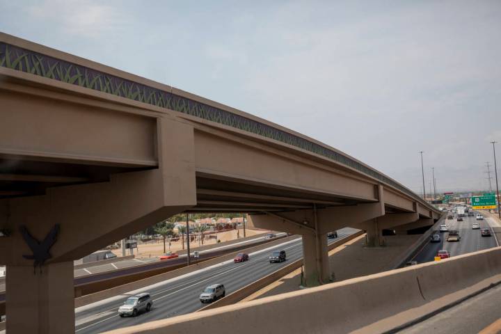 The Spaghetti Bowl is seen in Las Vegas on Saturday, Aug. 22, 2020. (Elizabeth Brumley/Las Vega ...