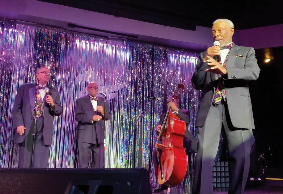 Lou Ragland of The World Famous Ink Spots is shown performing at Alexis Park. (CFB Productions)