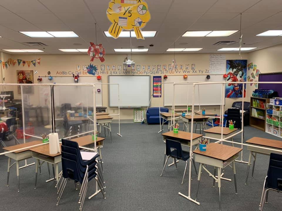 A classroom is pictured at Perkins Elementary School in Moapa. (Perkins Elementary Facebook page)