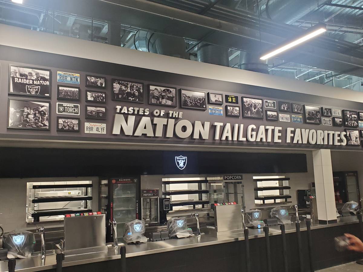 Taste of the Nation Tailgate Favorites inside Allegiant Stadium. (Las Vegas Review-Journal)