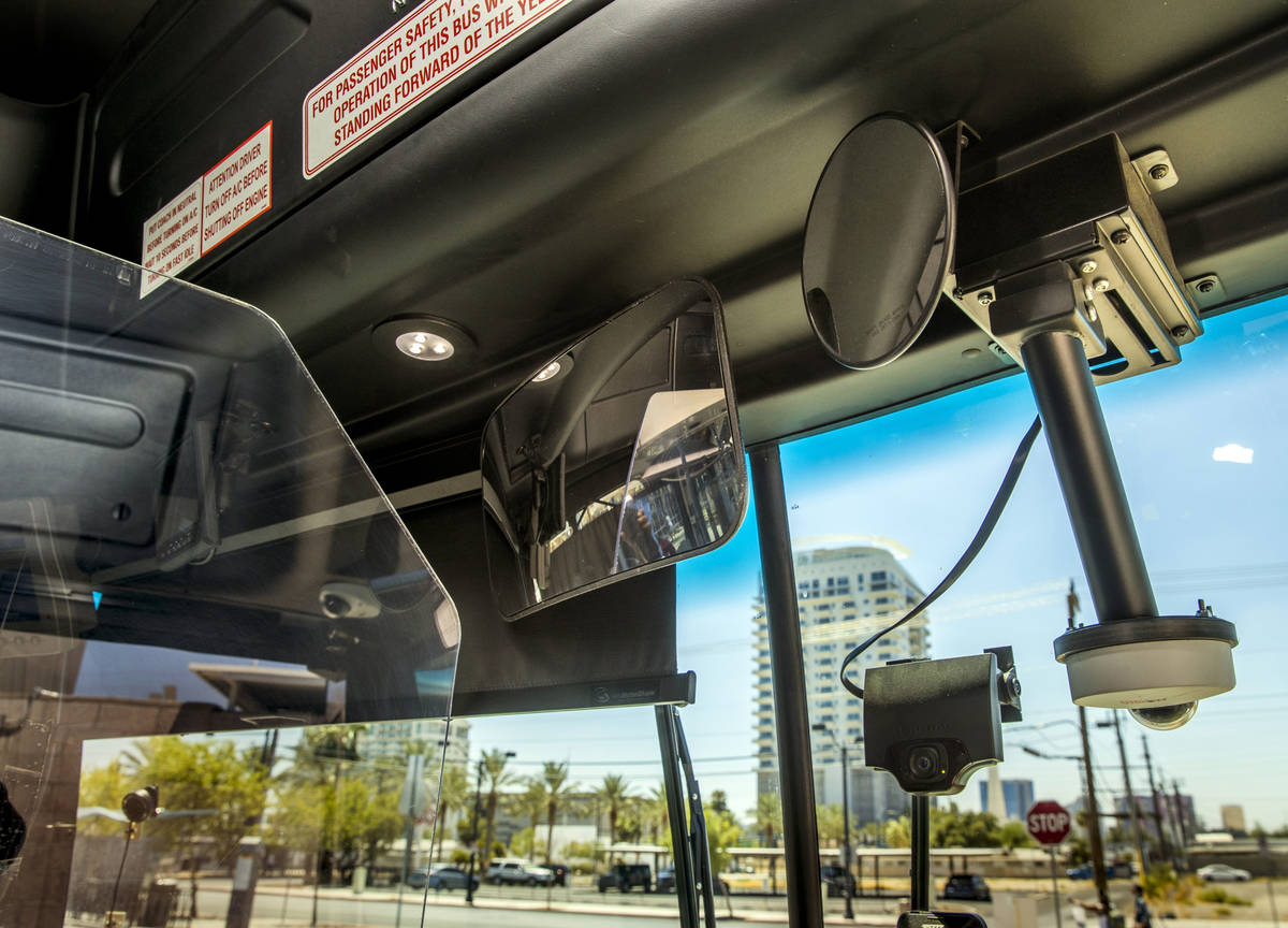 Bus safety measures for the Regional Transportation Commission include cameras and plexiglass. ...