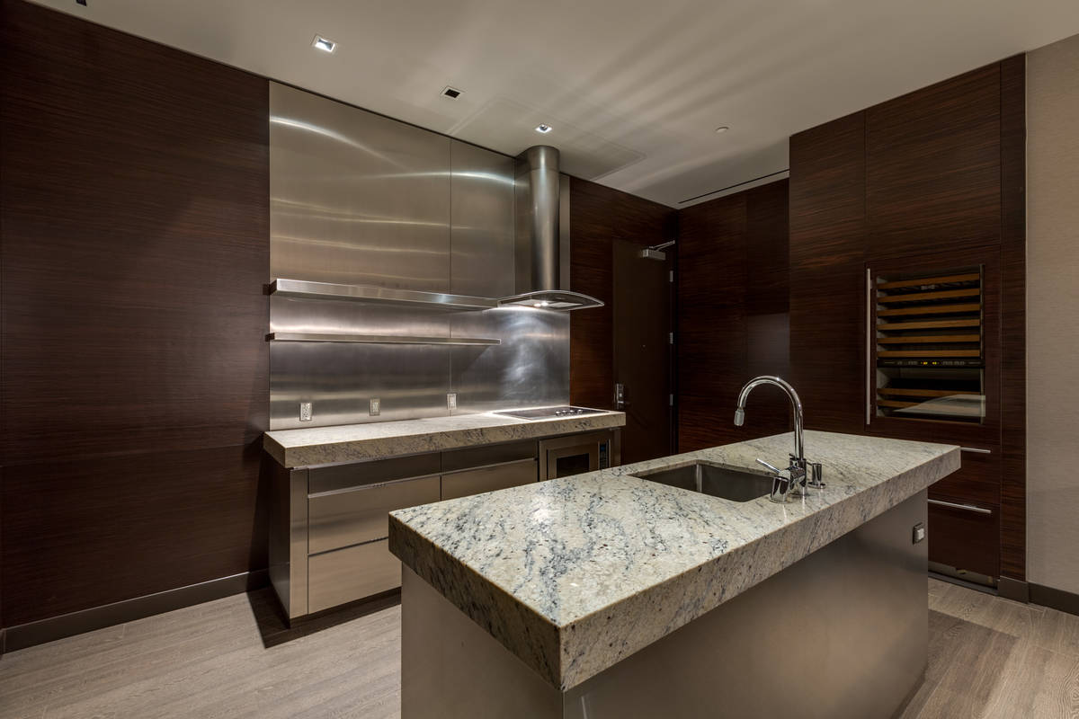 The kitchen features double islands. (Luxury Estates International)