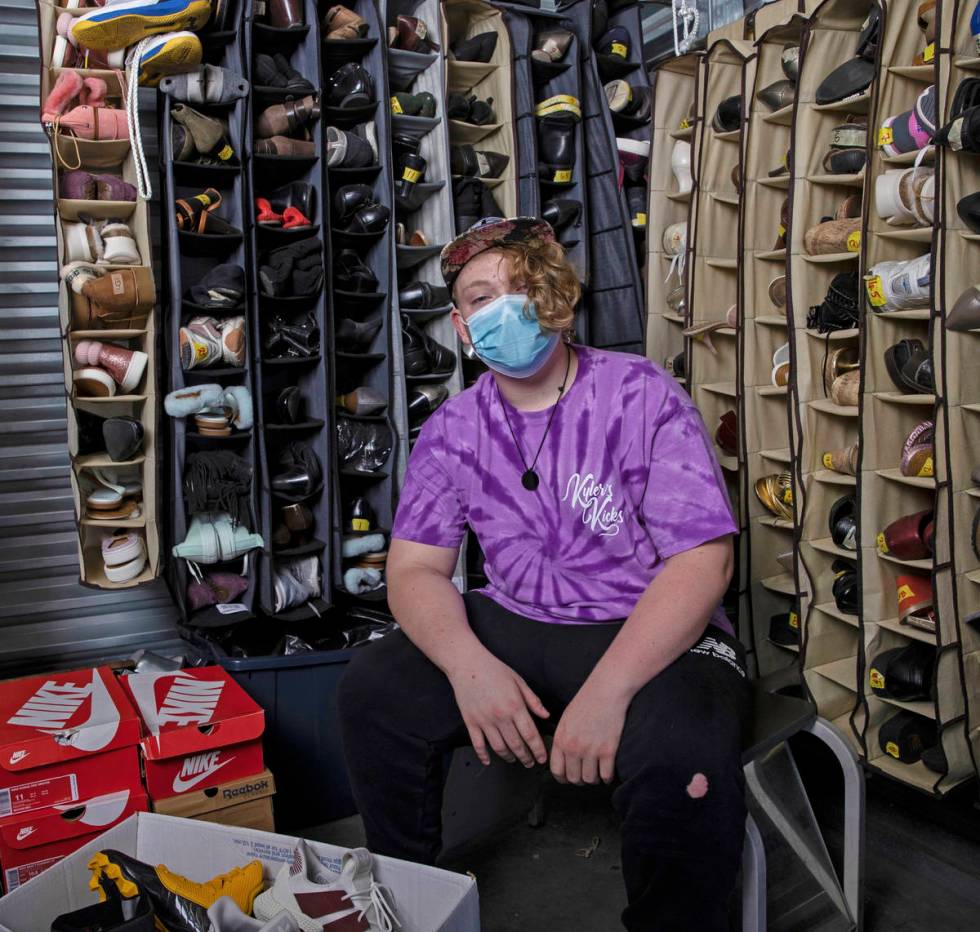Kyler Nipper founded nonprofit Kyler’s Kicks, which gives shoes and hot meals to the homeless ...