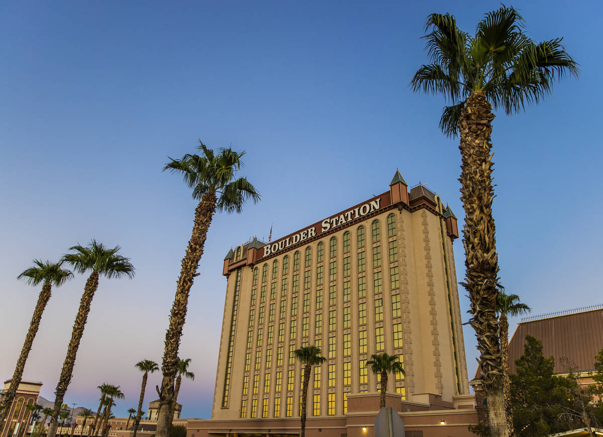 Boulder Station casino on Thursday, Sept. 3, 2020, in Las Vegas. (Benjamin Hager/Las Vegas Revi ...