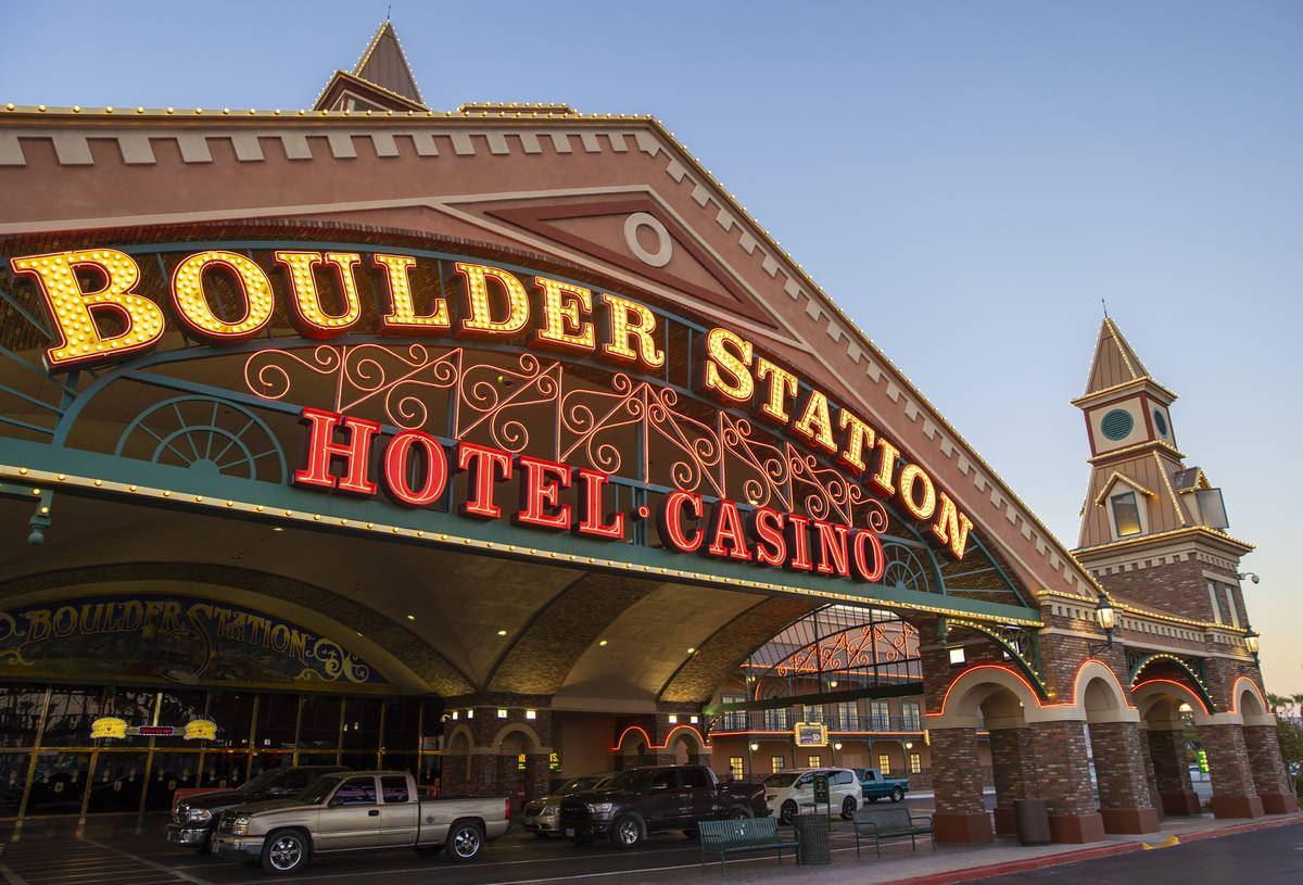 Boulder Station casino on Thursday, Sept. 3, 2020, in Las Vegas. (Benjamin Hager/Las Vegas Revi ...