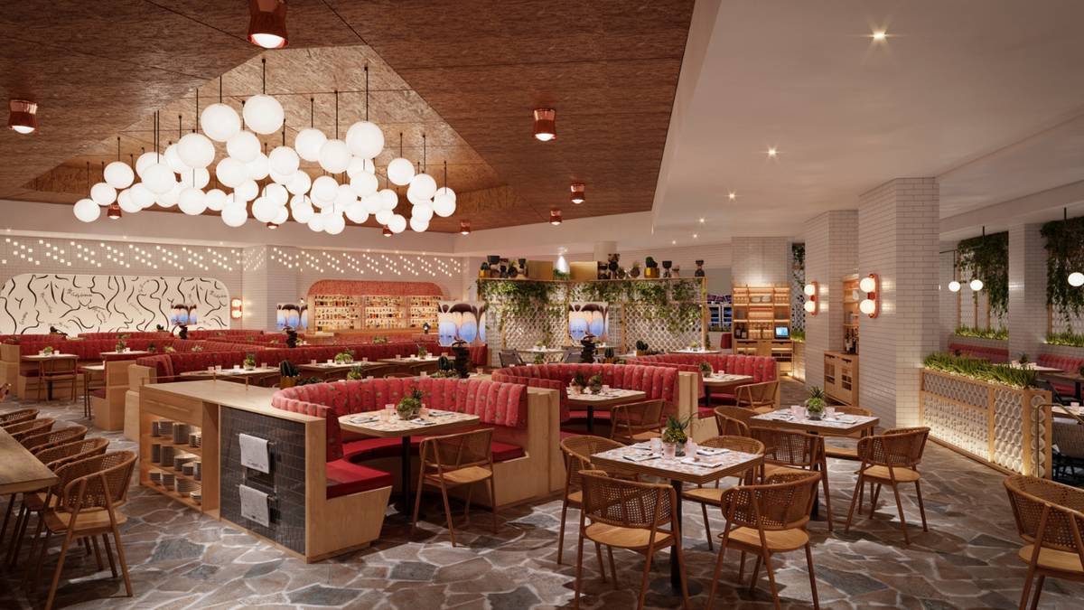 A rendering of The Kitchen at Commons Club, planned for the new Virgin Hotels Las Vegas. (Virgi ...