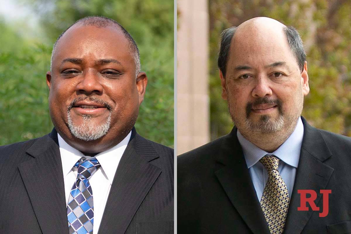 Jason Frierson, left, and Eddie Facey, candidates for Nevada Assembly District 8. (La ...