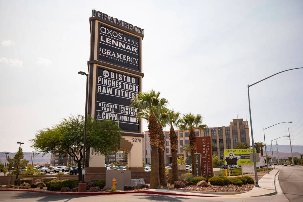 The Gramercy, a mixed-use complex in the southwest Las Vegas Valley is seen on Thursday, Aug. 2 ...