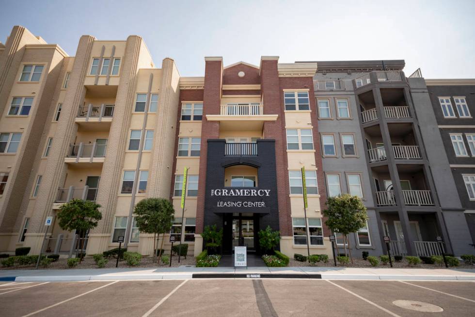 The Gramercy, a mixed-use complex in the southwest Las Vegas Valley is seen on Thursday, Aug. 2 ...