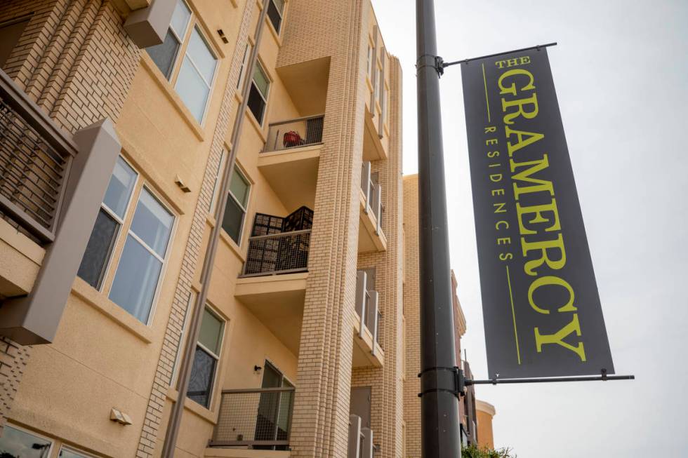 The Gramercy, a mixed-use complex in the southwest Las Vegas Valley is seen on Thursday, Aug. 2 ...