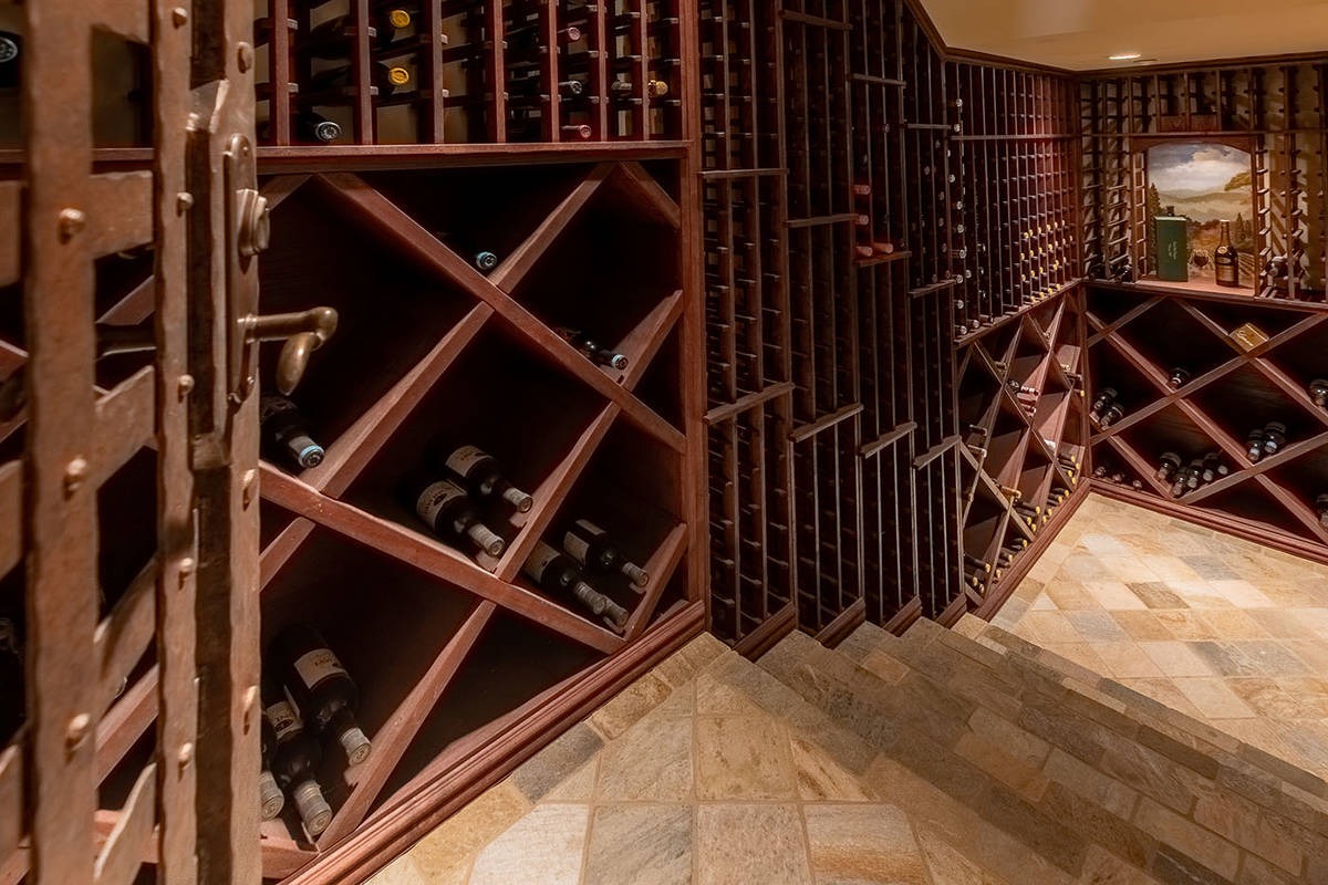 The wine cellar. (Elite Homes)
