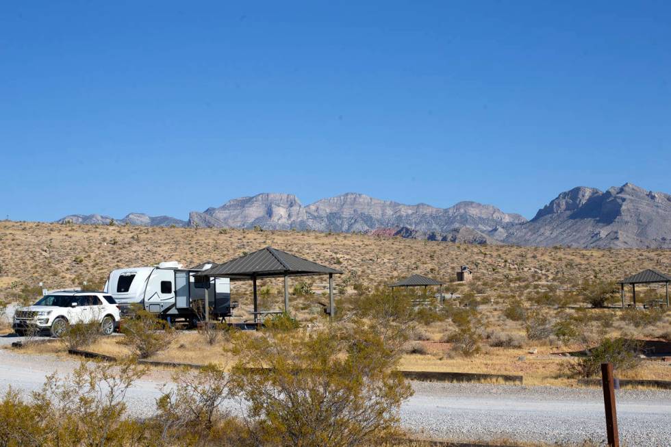 Red Rock Canyon Campground is open for campers on Sunday, Sept. 6, 2020, in Las Vegas. (Ellen S ...