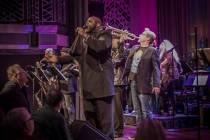Bruce Williamson is shown performing with the Lon Bronson Band at Myron's Cabaret Jazz on Jan. ...