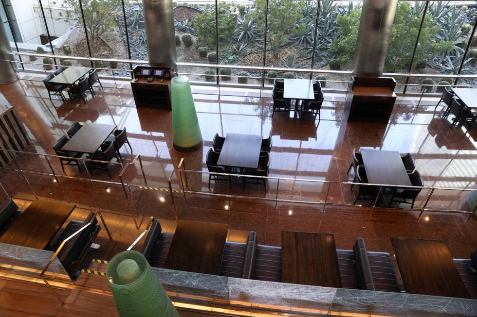 The dining room inside of the new Din Tai Fung restaurant at the Aria hotel-casino in Las Vegas ...