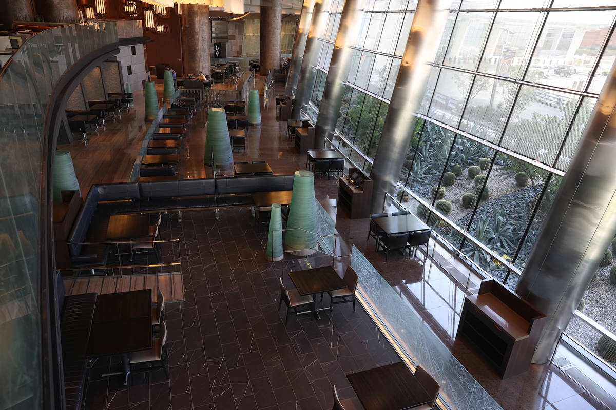 The dining room inside of the new Din Tai Fung restaurant at the Aria hotel-casino in Las Vegas ...