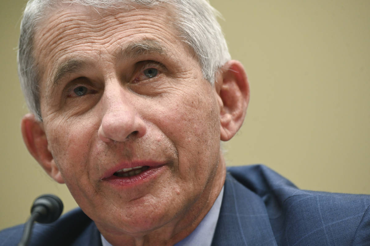 FILE - In this July, 31, 2020 file photo, Dr. Anthony Fauci, director of the National Institute ...
