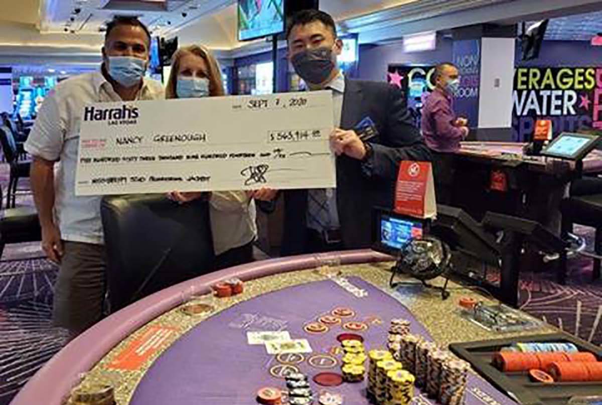 Nancy Greenough won more than $500,000 at Harrah's Las Vegas on Monday. (Photo courtesy of Caes ...