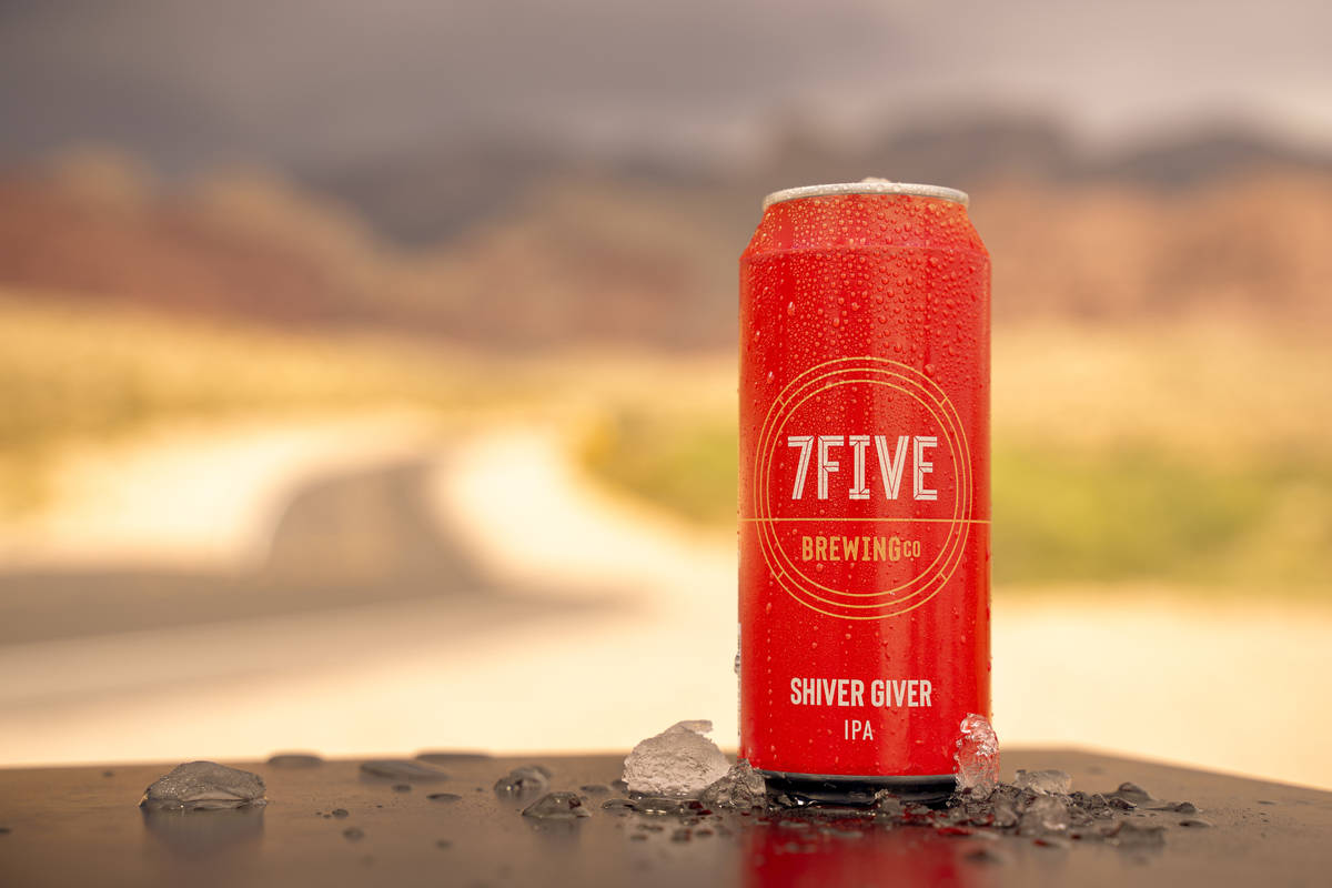 A promotional photo of 7Five Brewing Company's new beer, Shiver Giver IPA. (7Five Brewing Company)