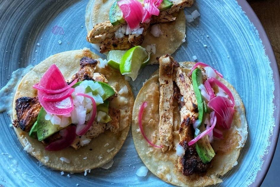 Vegan chicken tacos. (JMP Force Media)