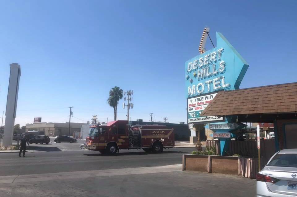 The Desert Hills Motel at 2121 Fremont St. in Las Vegas (LVFD)